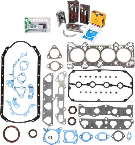 Evergreen SA-5494169182-5 Full Gasket Set Bearings Rings Fit 01-02 Kia Rio 1.5L DOHC A5D in Saudi Arabia