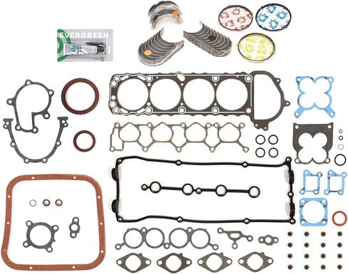 Evergreen SA-9761228117-6 مجموعة حشية كاملة محامل حلقات متوافقة مع/لـ 98-04 Nissan Frontier Xterra 2.4 DOHC KA24DE in Saudi Arabia