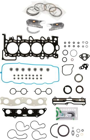 Evergreen SA-5494199646-7 Full Gasket Set Bearings Rings Compatible With/For 07-08 Honda Fit 1.5L SOHC L15A1 in Saudi Arabia