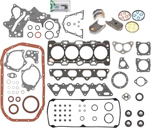 Evergreen SA-5494199936-5 مجموعة حشية كاملة محامل حلقات متوافقة مع/لـ 1993 Mitsubishi Galant 2.4L SOHC 4G64 in Saudi Arabia