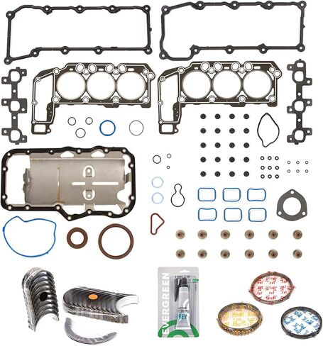 Evergreen SA-5494198410-5 Full Gasket Set Bearings Rings Compatible With/For 2004 Dodge Dakota 3.7L SOHC V6 in Saudi Arabia