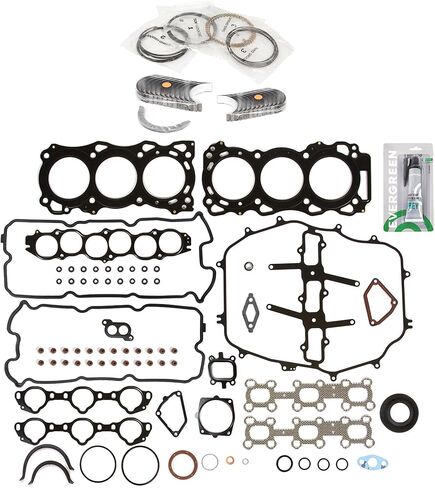 Evergreen SA-5494199219-3 Full Gasket Set Bearings Rings Compatible With/For 03-04 Nissan Infiniti 3.5L DOHC VQ35DE in Saudi Arabia
