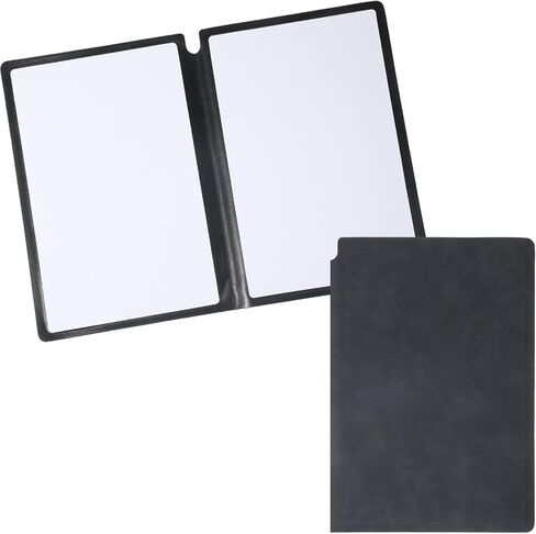 Thinp A5 Dry Erase Notebook, 9.5x6.6 Inch Whiteboard Notebook Reusable Folding White Board Double Sided Handheld Whiteboard for Business Office School Home (Black) in Saudi Arabia