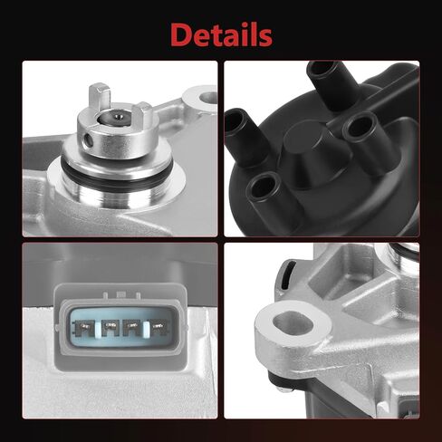 HYR Ignition Distributor with Cap and Rotor Fits Honda 1998-2002 Accord LX EX SE 2.3L, 1998-1999 Acura CL 2.3L, Replaces 30100-PAA-A01 30100-PAA-A02 D4T9703 in Saudi Arabia