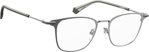 Polaroid Sunglasses Men's PLD D387/G Rectangular Prescription Eyewear Frames, Matte Ruthenium/Demo Lens, 50mm, 19mm in Saudi Arabia