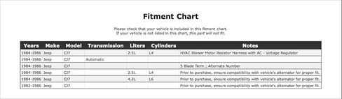 مرحل تأخير درجة الحرارة HVAC متوافق مع ناقل الحركة الأوتوماتيكي Jeep CJ7 1986 1985 1984 1983 1982 P-3887639 in Kuwait