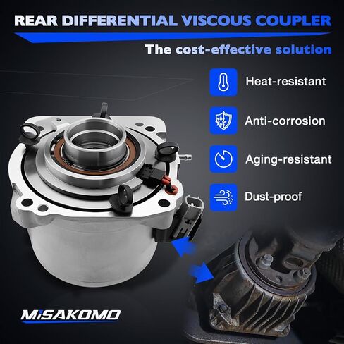 41303-68013 مجموعة اقتران مقرنة لزجة تفاضلية خلفية متوافقة مع 2009-2014 Toyota Venza 2.7L/3.5L، 2009-2013 Matrix 1.8L/2.4L، استبدال # 41303-68013/68012/68011 in Kuwait