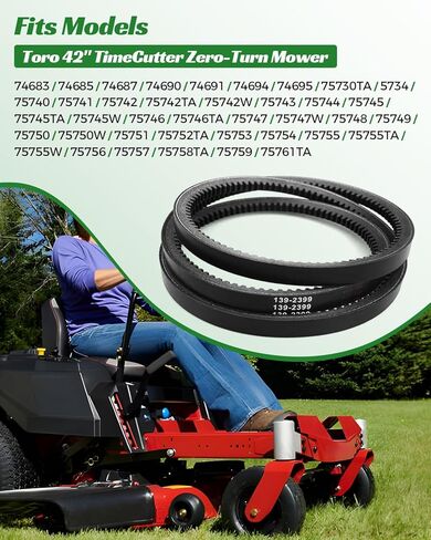 139-2399 محرك الجر حزام مسنن مناسب لتورو 34 "42" 50 "TimeCutter ركوب جزازة Exmark Quest E-Series 42" 50 "54" جزازة العشب in Kuwait