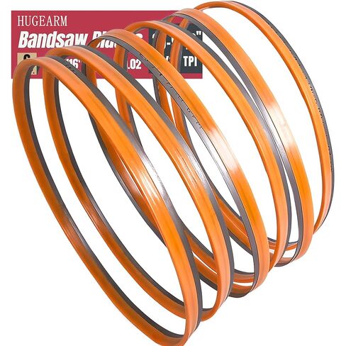 6 عبوات من شفرات المنشار الحزامي المحمولة لمنشار حزام الوقود ميلووكي M12، 30-9/16 بوصة × 1/2 بوصة × 0.02 بوصة، شفرات المنشار الحزامي لقطع المعادن، 18 TPI، ثنائية المعدن M42 in Kuwait