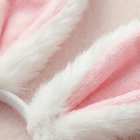 Easter Bunny Ears Headband Set for Women, White Rabbit Ears and Floral Bunny Ears, Cute Easter Costume Accessories for Party, Cosplay, Spring Dress Up in Saudi Arabia