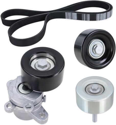 مجموعة شداد الحزام مع بكرة المهمل المتوافقة مع 2007-2012 Nissan Altima، 2009-2014 Maxima/Murano، 2011-2013 Quest 3.5L V6 VQ35de استبدال #39155 11955JA10A 11955JA10B 11955JA10C in Saudi Arabia