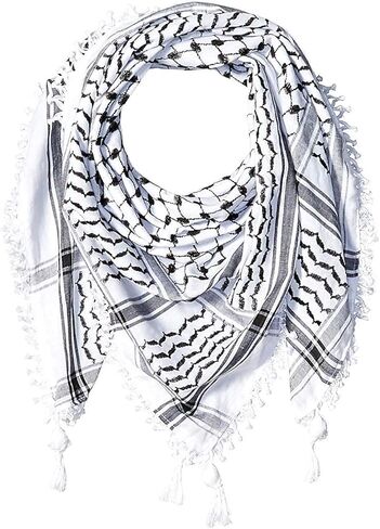 الحرباوي وشاح عربي فاخر شماغ كوفية قطن مقاس 47 × 47 بوصة وشاح عربي صنع في فلسطين in Saudi Arabia
