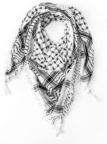 الحرباوي وشاح عربي فاخر شماغ كوفية قطن مقاس 47 × 47 بوصة وشاح عربي صنع في فلسطين in Saudi Arabia