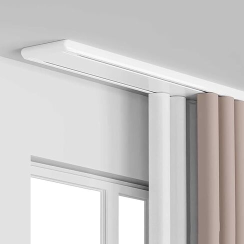 Double Track Ceiling Curtain Track Set, 15.7FT (480CM) - Easy Installation, Versatile White Design for Enhanced Privacy in Open Spaces - Perfect for Home & Office Use in Saudi Arabia