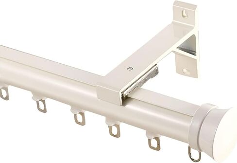 Heavy Duty Aluminum Curtain Track 4m - Roman Curtain Rod for Bedroom, Living Room, Kitchen & Bathroom - Stylish Champagne Finish, Durable & Easy to Install in Saudi Arabia