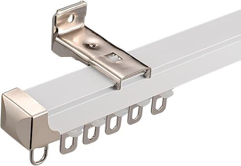 Heavy Duty Soundproof Room Divider Ceiling Track Set - Adjustable Curtain Rods for Living Room & Bedroom, Grey Wall, 1.6m (2 x 80cm) - Perfect Privacy Solution in Saudi Arabia