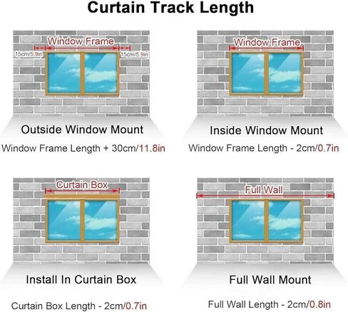 Heavy Duty Soundproof Room Divider Ceiling Track Set - Adjustable Curtain Rods for Living Room & Bedroom, Grey Wall, 1.6m (2 x 80cm) - Perfect Privacy Solution in Saudi Arabia
