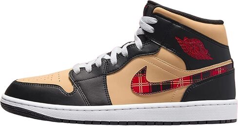 حذاء Nike Air Jordan 1 Mid SE - أسود / متعدد الألوان / سمسم / أحمر ناري / أبيض in Saudi Arabia