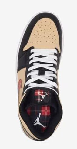 حذاء Nike Air Jordan 1 Mid SE - أسود / متعدد الألوان / سمسم / أحمر ناري / أبيض in Saudi Arabia