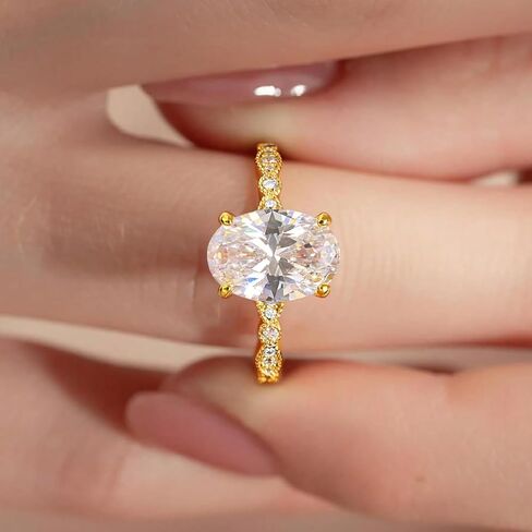1Pc Oval-Rimmed Horse Eye Zircon Ring Fashionable Fine Jewelry Gift For Women Birthday Gifts Dating Daily Wear in Saudi Arabia