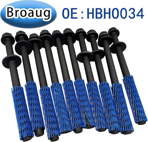 HBHO034 مجموعة مسامير رأس الأسطوانة 10 قطع متوافقة مع موديلات Honda Civic 1.7L (2001-2005) تحل محل OE: HBHO034 in Kuwait