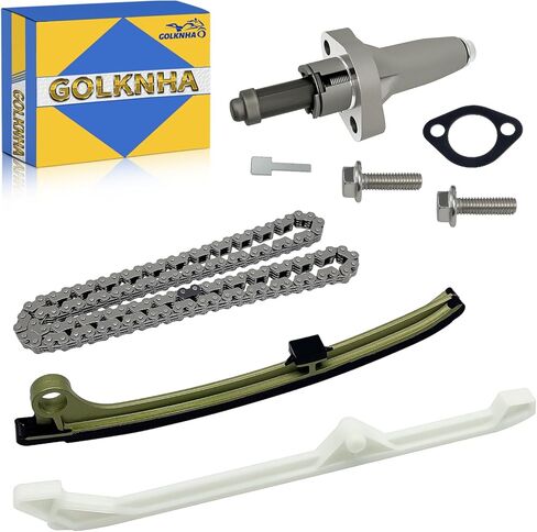 Cam Timing Chain and Tensioner Guide Kit Compatible with Honda Rincon 650 680 Pioneer 700 700-4 SXS700 OEM# 14510-HN8-013 14515-HN8-003 14401HN8-003 in Saudi Arabia