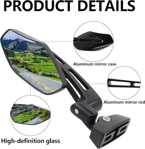 Racing Motorcycle Rearview Mirrors Triple Adjustment Blue Class Side Mirror for Yamaha YZF R1 R6 600 /for Kawasaki 250 500 ZX6 ZX10R /Suzuki GSXR GSXR 600 750 1000 /for Honda CBR 600 929 954 1000 in Saudi Arabia