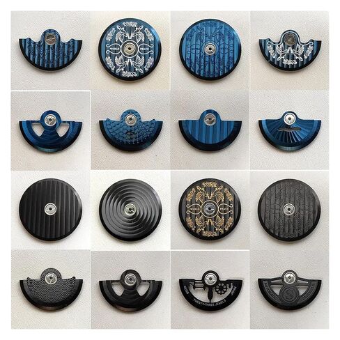 Black NH35 Movement Rotor Fit For NH35 NH36 NH38 NH39 4R35 7S26 Movement Pendulum Oscillating Weight Refit Hammer Rotor(02 NH35 NH36 Rotor) in Saudi Arabia
