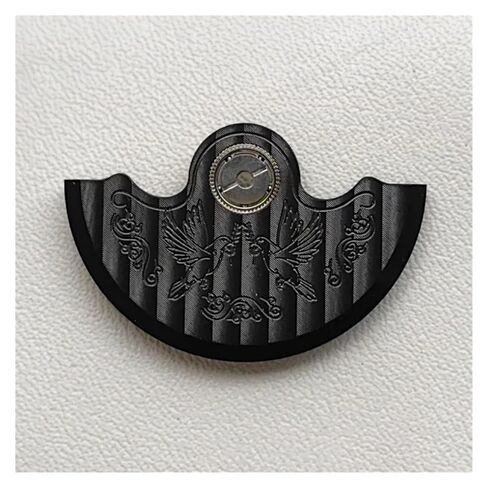 Black NH35 Movement Rotor Fit For NH35 NH36 NH38 NH39 4R35 7S26 Movement Pendulum Oscillating Weight Refit Hammer Rotor(02 NH35 NH36 Rotor) in Saudi Arabia