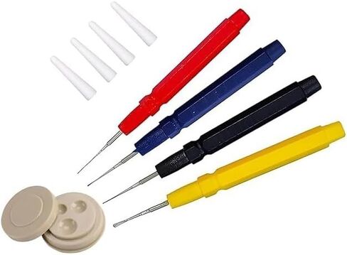 Oiler Pen Needle Set for Watchmaker Precision, Watch Repair, Clock Lubrication and Small Parts (4 Oil Pens + Oil Cup) in Saudi Arabia