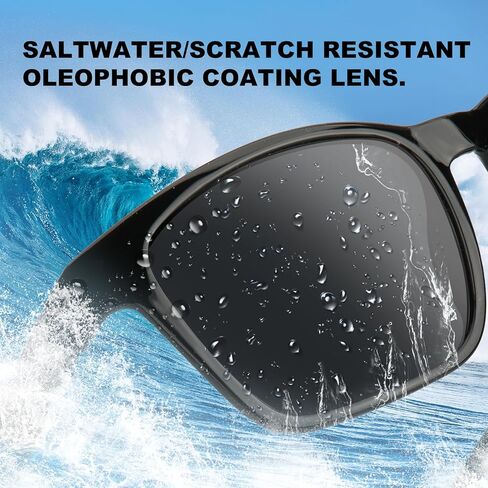 نظارات شمسية مستقطبة كبيرة الحجم للغاية مقاس 158 مم XXL للرجال، مقاومة للخدش/المياه المالحة/عدسة كارهة للزيوت مع الأشعة فوق البنفسجية 400 in Kuwait