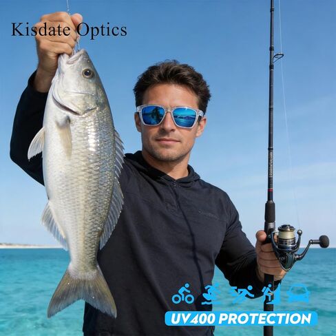 نظارات شمسية مستقطبة كبيرة الحجم للغاية مقاس 158 مم XXL للرجال، مقاومة للخدش/المياه المالحة/عدسة كارهة للزيوت مع الأشعة فوق البنفسجية 400 in Kuwait