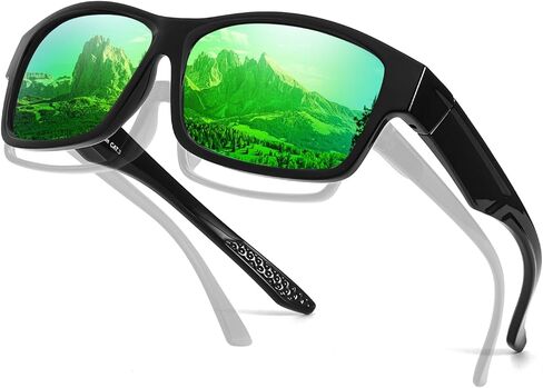 نظارات شمسية مستقطبة من FIMILU للرجال، نظارات شمسية مربعة عصرية مريحة عالية الوضوح للحماية من الأشعة فوق البنفسجية in Kuwait