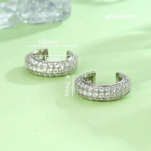 14K Gold Plated Ear Cuffs Earring for Women Ears Clip Cartilage Earrings for Non Pierced in Saudi Arabia