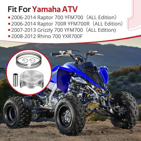 JAVIK Top End Rubuild Kit 102mm STD Forged Piston For Yamaha Raptor Grizzly Rhino 700 2006-2014 O.E.M# 1S3-11631-10-00 in Saudi Arabia