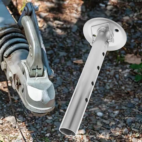 GARVALON الثقيلة مقطورة جاك قطرة الساق استقرار مع وسادة القدم القابلة للإزالة مقطورة جاك أنبوب لدعم مواقف السيارات الترفيهية in Kuwait