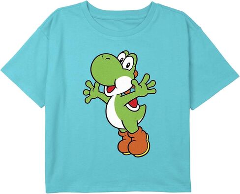 Fifth Sun Nintendo Girls' Yoshi Icon Boxy Crop Tee in Saudi Arabia