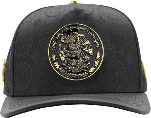 – FT163 – قبعة Snapback الأصلية – قبعة بيسبول سائق الشاحنة – تصميم مطرز النسر المكسيكي قابل للتعديل – أسود in Saudi Arabia