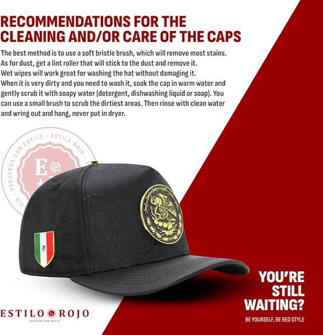 – FT163 – قبعة Snapback الأصلية – قبعة بيسبول سائق الشاحنة – تصميم مطرز النسر المكسيكي قابل للتعديل – أسود in Saudi Arabia