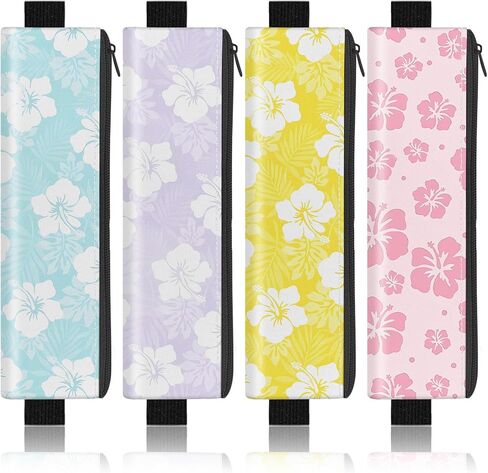 4 عبوات من حامل أقلام مرن للكمبيوتر المحمول، وحقيبة أقلام مطبوعة مع شريط مطاطي وسحاب، وحامل أقلام جلدي للمخططين والمجلات والكتب in Kuwait