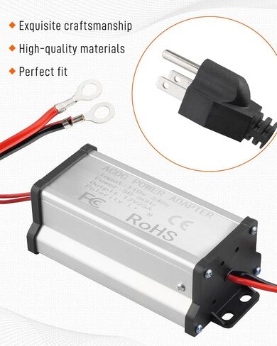 12V Power Supply Adapter for Diesel Heater – 110V to 12V Transformer Power Converter for 5KW/8KW Diesel Air Heater, AC to DC Adapter for Home & Garage Use, Stable 12V/25A Output in Saudi Arabia