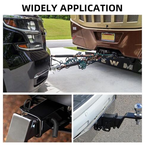 قطر 5/8 بوصة، دبوس ومشبك وصلة مقطورة متين ممتاز مع رأس محزز، (أسود) يناسب دبوس ومشبك مقطورة عالي التحمل مقاس 2-1/2 أو 2 بوصة in Kuwait