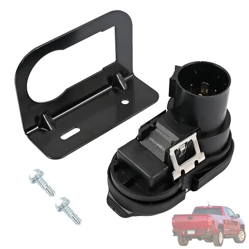 23404450 Trailer Brake Harness Towing 7-Pin Round / 4-Pin Flat Plug Connector Fit for GMC Canyon 2015-2022, for Chevrolet Colorado 2015-2022 Rear Bumper Trailer Tow Hitch Receptacle Plug in Saudi Arabia