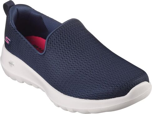 حذاء رياضي نسائي من Skechers Go Walk Joy Aurora، أزرق داكن/أبيض، عرض 8.5 in Kuwait