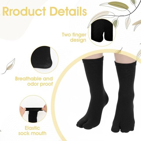4Pairs Japan Tabi Socks for Flip Flop, Japanese Toes Separated Sock Cotton Elastic Split Toe Socks for Men Women Geta Samurai in Saudi Arabia