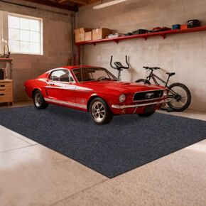 Garage Floor Mat，Protect Garage Shop Floor Surface，Floor Mat for Golf Carts，Premium Absorbent Oil Mat—Soft Absorbent Fabric and Waterproof Backing，Reusable/Washable (36" x 60") in Saudi Arabia