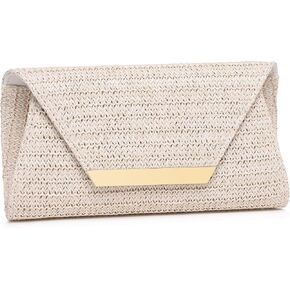 Gurina Elegant Patent Leather Clutch Purse for Women, Formal Evening Clutch Bag with Chain for Wedding Party Prom in Kuwait