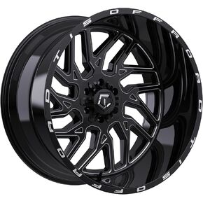 TIS 544BM 22X12، نمط الترباس 8X6.50، إزاحة 44 مم، أسود ومطحون in Kuwait