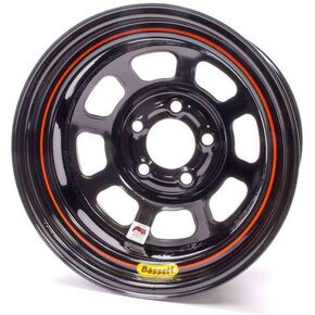 عجلة باسيت مقاس 15 × 8 بوصة، 5 على 4.75 بوصة، 3 إيقاف IMCA باللون الأسود 58DC3I in Kuwait
