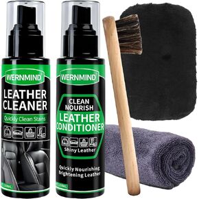 Leather Cleaner and Conditioner Care Kit for Car Interiors,CarSeats,Couches,Purses,Sofas,Bags,Jackes,Synthetic,Furniture,Boots,Shoes in Saudi Arabia